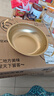 【韩剧同款】加厚不锈钢干锅海鲜锅火锅金色平底浅锅双耳锅泡面锅 迷你款17cm【金色】双柄汤锅 实拍图