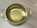 韩式泡面锅小汤锅家用海鲜干锅宿舍火锅学生泡面碗韩国拉面锅家用 金色 18cm 实拍图