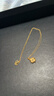 中国黄金（CHINA GOLD）四叶草黄金项链女足金吊坠平安夜圣诞节礼物女送女友老婆妈妈生日 [京速达]足金四叶草吊坠+足金链 实拍图
