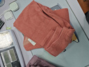 红豆内衣女含桑蚕丝圆领秋衣秋裤红豆绒磨毛保暖内衣 山茶红 实拍图