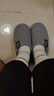 洁丽雅棉拖鞋女秋冬季室内家居防滑保暖拖鞋厚底毛毛女士家用男棉鞋外穿 浅灰 【抗菌升级款】 40-41 (适合39-40码) 实拍图