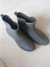 木清清时尚雨鞋男款中筒雨靴防滑耐磨厨房工作胶鞋男士洗车钓鱼劳保水鞋 灰色 41 实拍图