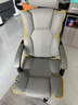 锦汐电脑椅办公椅子电竞椅家用人体工学椅老板椅主播靠背椅皮革转椅 灰色+4级杆+乳胶【二代升级】 实拍图