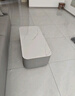 香梦源岩板茶几加高落地款茶几客厅家用小户型轻奢落地茶几电视柜组合 雪山白岩板+灰色柜体120*60cm【茶几】 实拍图