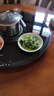美的（Midea）小欢聚暖菜板加热板热菜板保温板 2000W电陶炉火锅家用旋转餐桌转盘政府补贴（圆形80CM）HBU80YH 实拍图