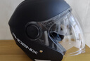 凤凰（Phoenix）新国标A类3C认证电动车摩托车头盔双镜片防雾防风保暖哑黑 男女四季通用电瓶车3/4半盔冬季安全帽 实拍图