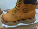 骆驼（CAMEL）【王俊凯同款】加绒马丁靴男鞋秋冬新款大黄靴女户外工装登山靴子 GE122W7757T 金黄色（男款） 42 实拍图
