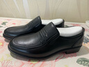 红蜻蜓男鞋秋冬男士爸爸一脚蹬软面皮商务休闲皮鞋男WTA42860 黑色39 实拍图