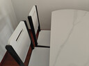晨巢 岩板餐桌 实木餐桌椅组合现代简约可伸缩折叠吃饭桌子餐厅家具 黑白框架亮光雪山白-205木椅 1.2米一桌六椅-12MM岩板厚度 实拍图