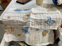 十月结晶【重复副链】婴儿口水巾 婴儿纱布毛巾 纯棉6层水洗小方巾2条 实拍图