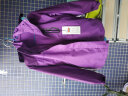 南极人户外冲锋衣男三合一冬季加绒保暖两件套抓绒内胆登山服冲锋衣裤 紫色（女） L 实拍图