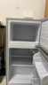 长城（GREAT WALL FRIDGE）家用迷你小冰箱小型冷冻冷藏保鲜宿舍出租房办公室节能省电双开门电冰箱 银色108L【一级能效 全国联保】 实拍图