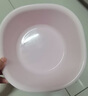 CHAHUA茶花 塑料盆 25.5cm1只装小号抗菌洗脸盆方形洗脚洗衣服盆 粉色* 实拍图
