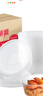 美丽雅 一次性饭盒圆形750ml*50套 食品快餐打包碗加厚野餐盒带盖可微波 实拍图