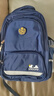 史努比（SNOOPY）小学生书包男孩学院风护脊减负1-4-6高年级儿童初中生双肩背包 蓝 实拍图