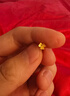 周六福小金花足金999黄金耳钉女生日礼物计价AC090379  一对 约0.67g 实拍图