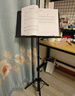 相思鸟乐谱架可折叠升降曲谱架吉他古筝琴谱架小提琴歌谱架子谱台黑色 实拍图