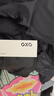 GXG男装休闲压印立领保暖短款羽绒服 黑色2 2XL 实拍图