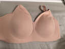 嫚熙（EMXEE）哺乳内衣孕妇文胸喂奶前开扣聚拢有型怀孕期胸罩 【肤色】2mm轻薄杯清凉排湿 L 实拍图
