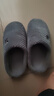 京东京造【厚底防滑】棉拖鞋男秋冬拖鞋室内居家毛拖保暖半包深灰色44-45 实拍图