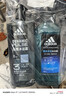 阿迪达斯 （adidas）男士沐浴露洗发水洗面奶三效合一 游泳去氯保湿 冰点热情套装1.2L 实拍图