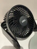 得力（deli）USB桌面风扇 两档风速迷你轻音家用卧室办公室台式桌面扇学生宿舍小风扇 U型底座小台扇/电风扇 黑 实拍图