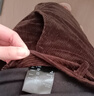优衣库合作款/女装灯芯绒廓形长裤/弯刀镰刀裤子479663 38 深褐色 S /155/64A 实拍图