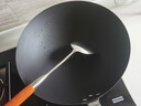 浣莱日本品牌超轻纯铁锅炒菜锅家用正品铁锅不粘锅无涂层老式圆底炒锅 30CM【已开锅】超轻防锈款+防滑锅底 30cm 实拍图