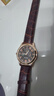 正品男士手表高档休闲石英表简约气质男表皮带高颜值罗马时尚腕表 咖啡色指挥官款 实拍图