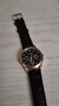 【网红爆款】商务腕表石英运动表休闲皮带男女手表 黑色 实拍图