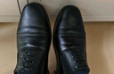 阿猫顿新款商务正装男鞋三接头套脚皮鞋三尖头校尉皮鞋教官鞋保安工作鞋 套脚标准码 40 实拍图