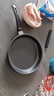 【煎炸神器】家用不粘锅迷你小煎锅平底锅煎蛋煎饼锅户外锅具 麦饭石 18cm 实拍图