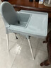 宜家（IKEA）ANTILOP安迪洛高脚椅宝宝餐椅婴儿餐椅儿童椅学坐椅多功能椅子 蓝灰色含托盘 实拍图