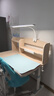 光明园迪（GMYD） 儿童学习桌椅套装可升降学生书桌可调节多功能写字桌椅诚者F120 诚者F120冰海蓝+A6-2卡其+蓝椅套 实拍图