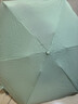 京东京造 小布丁 春辰绿太阳伞女防紫外线便携五折遮阳伞防晒晴雨折叠伞 实拍图