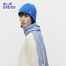 BLUE ERDOS【100%山羊绒】25早秋新品保暖时尚纯色羊绒围巾 月蓝灰 180cmX30cm 实拍图