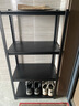 楚丰加厚货架置物架家用仓储仓库储物架地下室多层落地展示架收纳架子 三层80cm高【默认发黑色】 长50宽30cm 实拍图