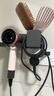 田园沐歌 吹风机置物架免打孔卫生间风筒收纳支架浴室电吹风挂架壁挂式 枪灰-带置物架 实拍图