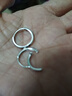 芯奢S999足银耳环女士2025新款养耳洞素圈耳圈耳钉纯银设计高级感耳饰 14mm【2只装】 实拍图