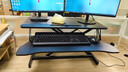 全品屋升降电脑桌升降工作台电脑升降支架台站立式升降办公书桌 气动无级升降-黑桌双层80cm 实拍图