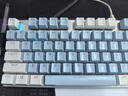 达尔优（dareu）EK815机械合金版键盘 有线键盘  电竞游戏键盘 多键无冲108键单光 女生 白色蓝色 茶轴 实拍图