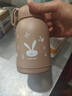 【京东物流送货上门】萌萌兔卡通水杯女牛奶玻璃杯创意便携杯子 咖色萌萌兔 330ml 1只 实拍图