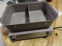美的（Midea）电火锅钛陶0氟多功能锅不锈钢蒸锅鸳鸯火锅专用锅超薄速沸多功能一体电锅煎烤料理锅DLS332266S 实拍图