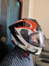 睿觅（RYMIC）摩托车头盔全盔3C认证专业机车骑行头盔跑盔男女977橙灰飞刃3XL 实拍图