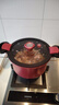 苏泊尔（SUPOR）抗菌微压汤锅不粘焖煮锅微压锅煮粥炖菜锅大汤锅燃气灶电磁炉通用 直径 2-4人适用 可随时开盖 22cm 实拍图