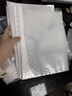 得力（deli）100个装11孔透明文件袋 A4插页文件快递袋活页文件档案奖状资料袋替芯 办公财务票据收纳学生64050 实拍图