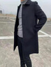 罗蒙双面100%绵羊毛呢大衣男士秋冬新款帅气加厚中长款风衣男呢子外套 咸菜灰绿 (100%绵羊毛) XL 码 实拍图