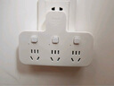 公牛（BULL）转换插头/品字形一转三插座/无线转换插座/电源转换器 适用卧室、厨房 3位分控开关插座 蓝白款 实拍图