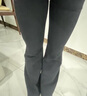 蕉下（beneunder）高弹高暖微喇裤加绒休闲裤女修身裤子喇叭保暖塑型百搭EL111 实拍图
