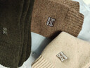 猫人3双装35%羊毛袜子男士袜子男冬季加厚保暖袜男毛圈袜睡眠袜男 实拍图